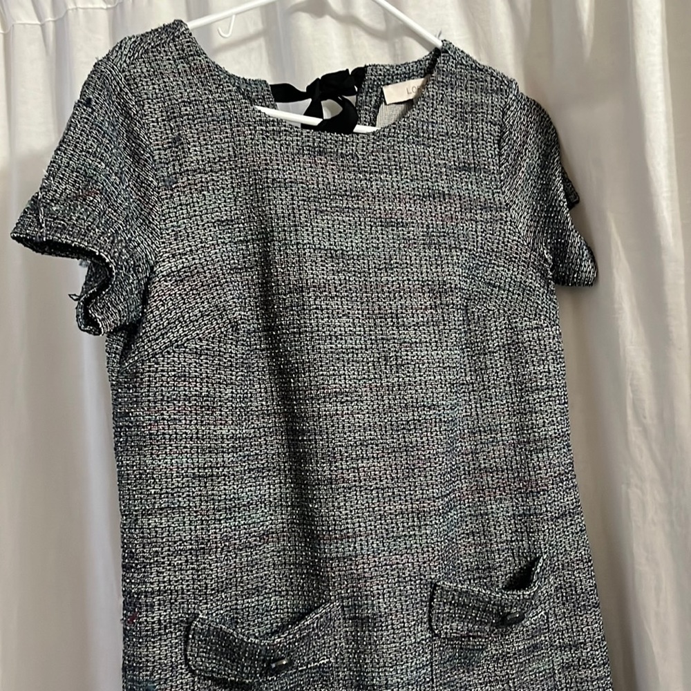Textured dark dress